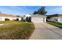 Traditional single-story home boasting a manicured lawn and a convenient two-car garage, creating a welcoming curb appeal at 11569 Sw 71St Cir, Ocala, FL 34476