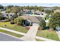 Aerial view of a home with a large yard, and inground pool and surrounded by lush greenery at 4731 Se 32Nd St, Ocala, FL 34480