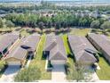 An aerial view of well-maintained homes with green lawns and mature trees at 9480 Sw 76Th St, Ocala, FL 34481