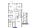 Detailed floor plan showcasing the layout of the home's bedrooms, bathrooms, and living spaces at 4381 Sw 90Th Pl, Ocala, FL 34476