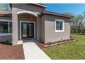 Close up of the beautiful double door front entrance at 4869 Nw 101St Street Rd, Ocala, FL 34482