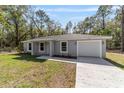 Beautiful one-story home with manicured front lawn and attached garage; excellent curb appeal at 14370 Sw 26 Ln, Ocala, FL 34481