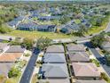 An aerial view of a quiet neighborhood showcases the real estate and its surrounding community at 3312 Sw 38Th Pl, Ocala, FL 34474