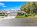 Inviting single-story home featuring an attached garage and well-kept landscaping at 8710 Sw 91St Pl # E, Ocala, FL 34481