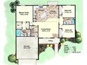 Detailed floor plan showcasing the layout of this 2078 square foot home at 17718 Sw 112Th Ln, Dunnellon, FL 34432