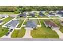 Aerial view of a neighborhood with neatly arranged homes and well-maintained lawns at 5537 Se 91St Pl, Ocala, FL 34480