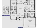 Detailed floor plan showcasing the layout of the home, including bedrooms, bathrooms, and living spaces at 71 Nw 42Nd Pl, Ocala, FL 34475