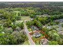 Aerial shot of property nestled amongst trees and greenery in quiet neighborhood at 3920 Se 7Th Ave, Ocala, FL 34480