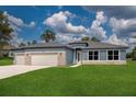 Charming single-story home with three-car garage, stone accents, and a well-manicured lawn at 9552 Sw 40Th Ter, Ocala, FL 34476