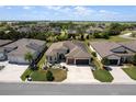 Stunning aerial view of a home nestled in a serene neighborhood with lush landscaping and a sprawling green landscape at 7855 Sw 97Th Cir, Ocala, FL 34481