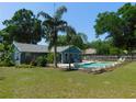 Enjoy the private backyard pool, perfect for relaxation and outdoor entertaining at 1069 Se 57Th Ave, Ocala, FL 34480