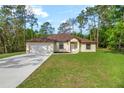 Charming single-story home features a well-manicured lawn and a classic design with a two car garage at 19939 Sw 96Th Pl, Dunnellon, FL 34432