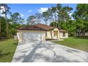 Charming single-story home features a well-manicured lawn and a classic design with a two car garage at 19939 Sw 96Th Pl, Dunnellon, FL 34432