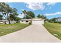 Charming single-story home features a well-maintained lawn and a long concrete driveway at 11153 Sw 79Th Ave, Ocala, FL 34476