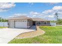 Charming single-story home featuring a two-car garage, landscaped yard and a concrete driveway at 2689 Sw 165Th Street Rd, Ocala, FL 34473