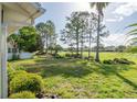 Expansive backyard with lush green grass, trees, and view of the golf course at 9101 Sw 91St Cir, Ocala, FL 34481