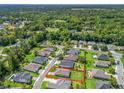 Aerial view of a residential neighborhood with lush greenery and well-manicured lawns at 3840 Se 6Th Ave, Ocala, FL 34480