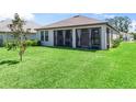 Expansive backyard with a covered patio, offering a private outdoor space at 3840 Se 6Th Ave, Ocala, FL 34480