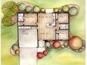 Detailed floor plan showcasing the layout with a Primary bedroom, dining, kitchen, living room, and garage at 20123 Sw Beach Blvd, Dunnellon, FL 34433