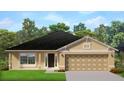 Charming single-story home with a two-car garage, complemented by a well-maintained lawn and tidy landscaping at 3107 Ne 46Th Ave, Ocala, FL 34470