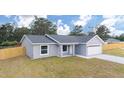 Charming single-story home featuring a two-car garage, a well-maintained lawn and a modern design at 28 Olive Dr, Ocala, FL 34472