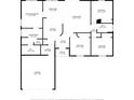 Floor plan exhibits a spacious layout with designated areas for living, dining, and sleeping at 6776 Sw 151St Loop, Ocala, FL 34473