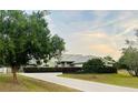 Charming single-story home with a well-manicured lawn, concrete driveway, and lush green landscaping at 2910 Ne 24Th Pl, Ocala, FL 34470