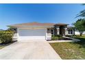 Well-maintained one-story home with a two-car garage, manicured lawn, and inviting curb appeal at 9595 Sw 51St Cir, Ocala, FL 34476