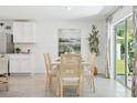 Dining area features a table with seating for six and sliding glass doors to the exterior at 4690 Sw 88Th Ln, Ocala, FL 34476
