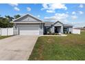 Charming single-story home featuring a two-car garage, manicured lawn, and inviting curb appeal at 9940 Sw 45Th Ave, Ocala, FL 34476