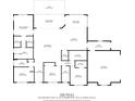 Floor plan showing the layout of the home, including the living room, kitchen, bedrooms, and bathrooms at 1058 Se 59Th St, Ocala, FL 34480