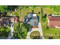 Aerial view of home and property showcasing the roof, driveway and surrounding greenery at 2406 Se 40Th Street Rd, Ocala, FL 34480