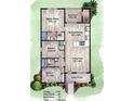 Detailed floor plan showcasing the layout of this home with three bedrooms at 6638 Se 108Th Ln, Belleview, FL 34420