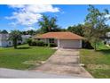 Charming single story home with a well manicured lawn and an attached two car garage at 4992 Nw 31St St, Ocala, FL 34482