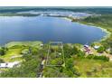 Breathtaking aerial view of lakefront property with lush greenery and ample privacy at 23797 Ne 189Th St, Fort Mc Coy, FL 32134