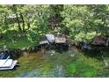 Serene backyard view with waterfront access, dock, and peaceful seating area at 11170 Sw 190Th Ave, Dunnellon, FL 34432