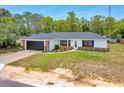 Charming single-story home with stone accents, well-maintained lawn, and attached garage at 6 Bahia Circle Loop, Ocala, FL 34472
