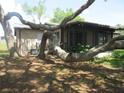 Backyard view of a home showing a screened-in porch and unique tree branches at 1675 Se 190Th Ave, Silver Springs, FL 34488