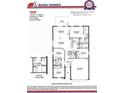 Detailed floor plan showcasing the layout of a 4-bedroom, 2-bath home with kitchen, dining, and living areas at 3143 Ne 46Th Ave, Ocala, FL 34470