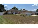 Lovely single-story house features well-maintained lawn, and an inviting front entrance at 1129 Wilmington Dr, Deltona, FL 32725