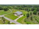 Gorgeous aerial shot of an estate home with mature trees surrounding the property at 6573 S Magnolia Ave, Ocala, FL 34471