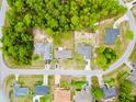 Bird's-eye view displays the home's position within a quiet, residential neighborhood at 9 Bahia Trace Loop, Ocala, FL 34472