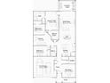 Detailed floor plan showcasing the layout of this home's bedrooms, kitchen, and living spaces at 9253 Sw 58Th Cir, Ocala, FL 34476