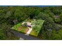Beautiful aerial shot showcasing the home nestled among lush greenery, providing privacy and a serene setting at 3331 Se 4Th St, Ocala, FL 34471