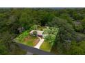 Beautiful aerial shot showcasing the home nestled among lush greenery, providing privacy and a serene setting at 3331 Se 4Th St, Ocala, FL 34471
