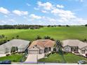 Beautiful aerial view of the home, highlighting the landscaping and surrounding neighborhood at 12169 Se 172Nd Ln, Summerfield, FL 34491