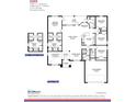 Detailed floor plan showcasing the layout with four bedrooms, three baths, and a two-car garage at 15055 Sw 25Th Cir, Ocala, FL 34473