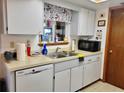 Bright kitchen with a double sink, dishwasher, and updated cabinets at 8368 Sw 105Th Pl, Ocala, FL 34481