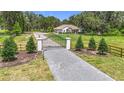 Gated entry, mature landscaping and long driveway leading to charming home at 15620 Nw 112Th Ave, Reddick, FL 32686