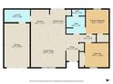 Detailed floor plan with room dimensions including kitchen, living room, and bedrooms at 15138 Sw 50Th Avenue Rd, Ocala, FL 34473